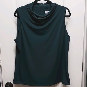 Calvin Klein Sleeveless Cowl Neck Blouse